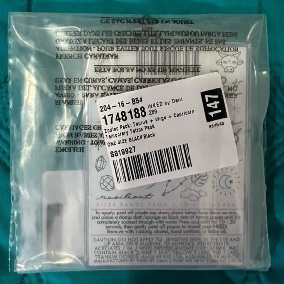 Inked by Dani zodiac pack Taurus+Virgo+Capricorn - Picture 2 of 5